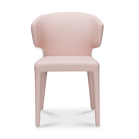 that's living bull pink leather dining chair dining chairs