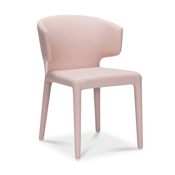 that's living bull pink leather dining chair dining chairs