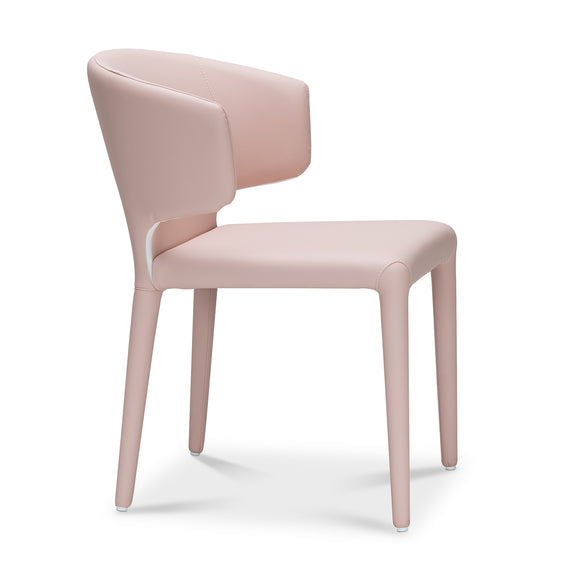 that's living bull pink leather dining chair dining chairs