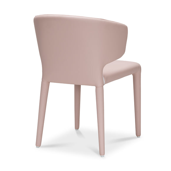 that's living bull pink leather dining chair dining chairs