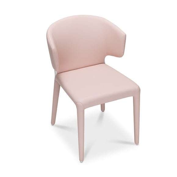 that's living bull pink leather dining chair dining chairs