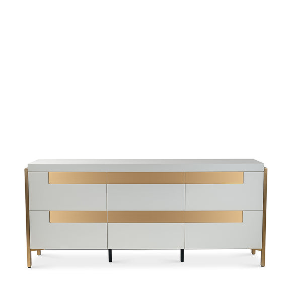 that's living balmoral matte beige  6-drawer chest chests