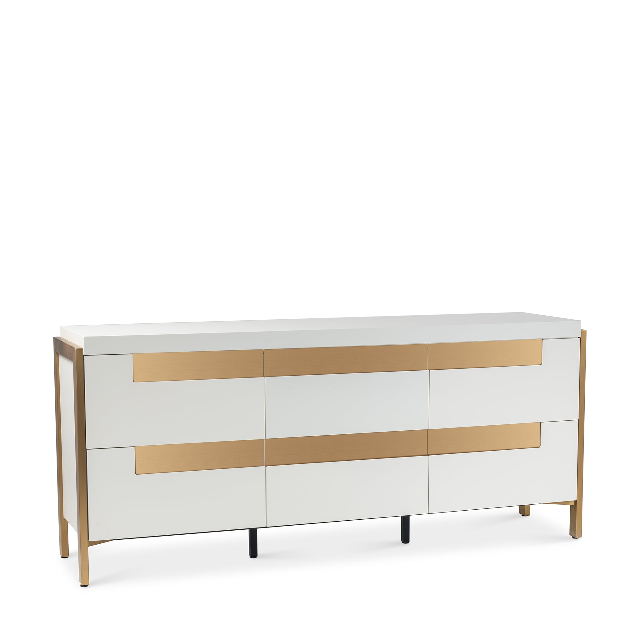 that's living balmoral matte beige  6-drawer chest chests