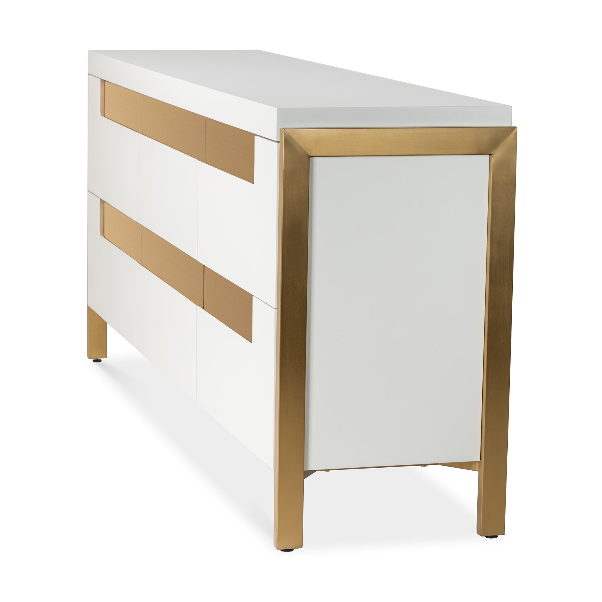 that's living balmoral matte beige  6-drawer chest chests 