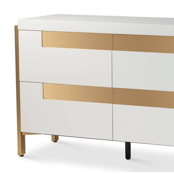 that's living balmoral matte beige  6-drawer chest chests 