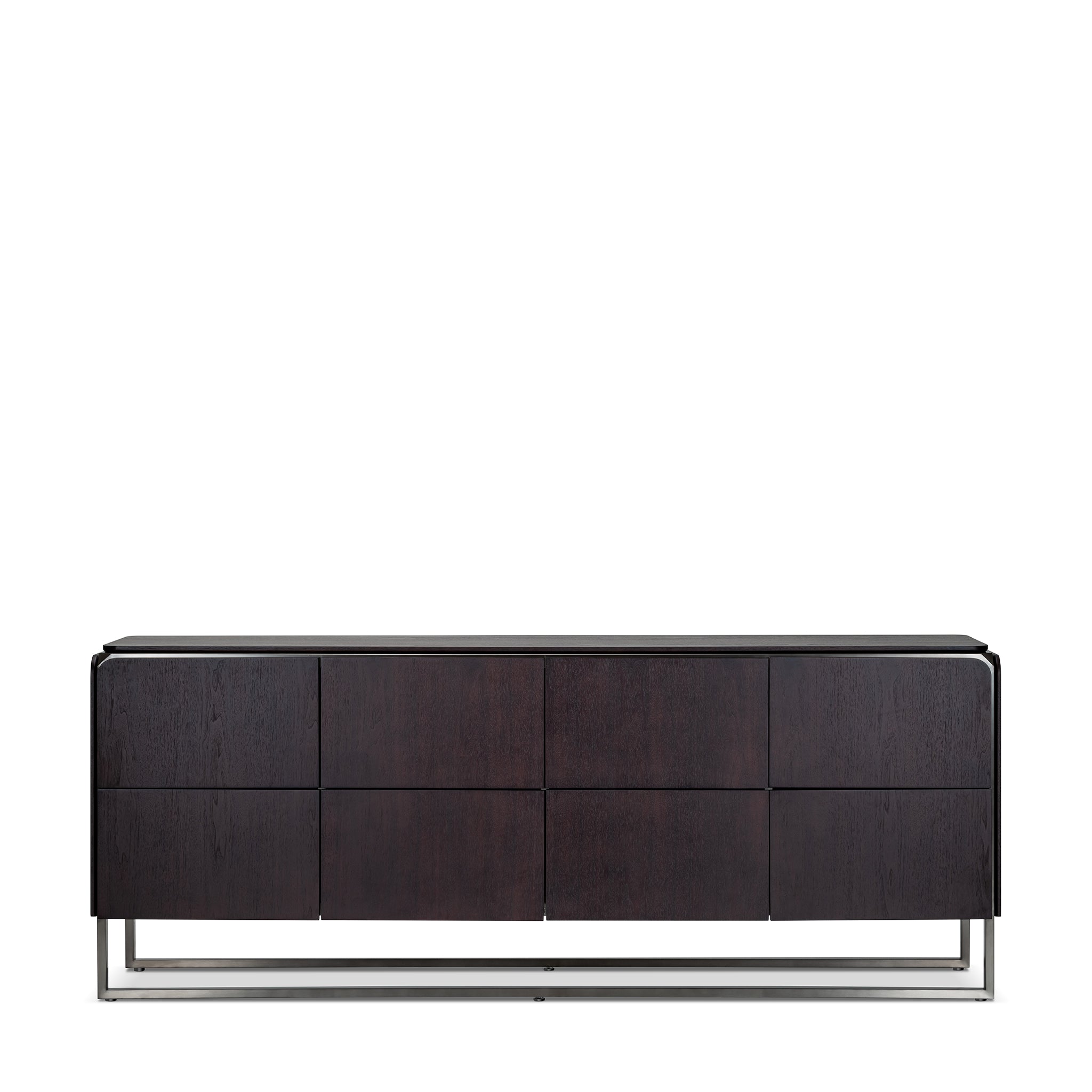 that's living castor dark walnut 8-drawer chest chests