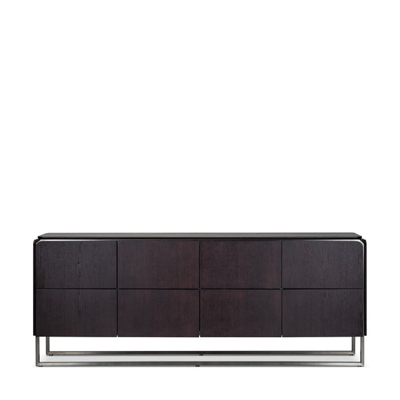 that's living castor dark walnut 8-drawer chest chests
