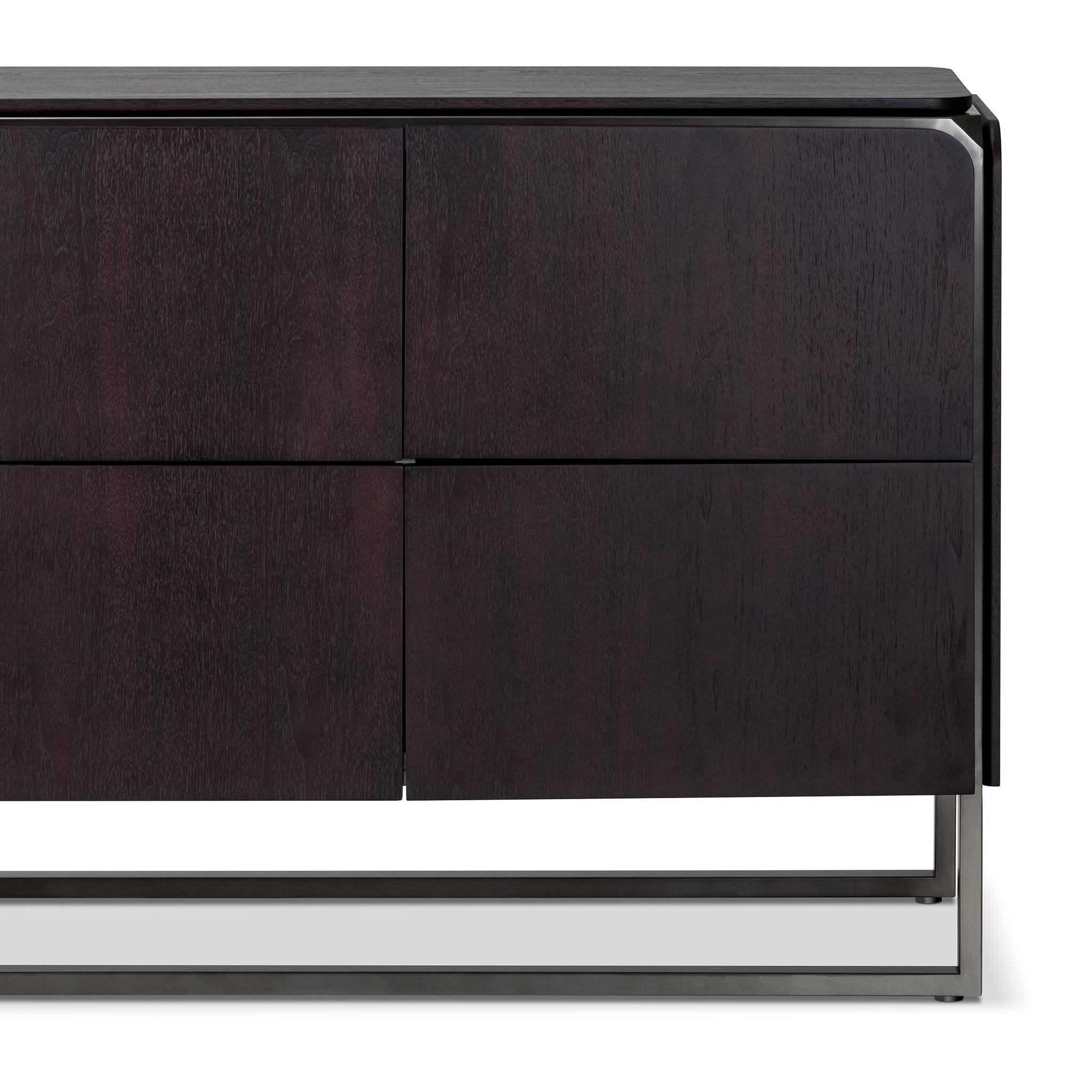 that's living castor dark walnut 8-drawer chest chests