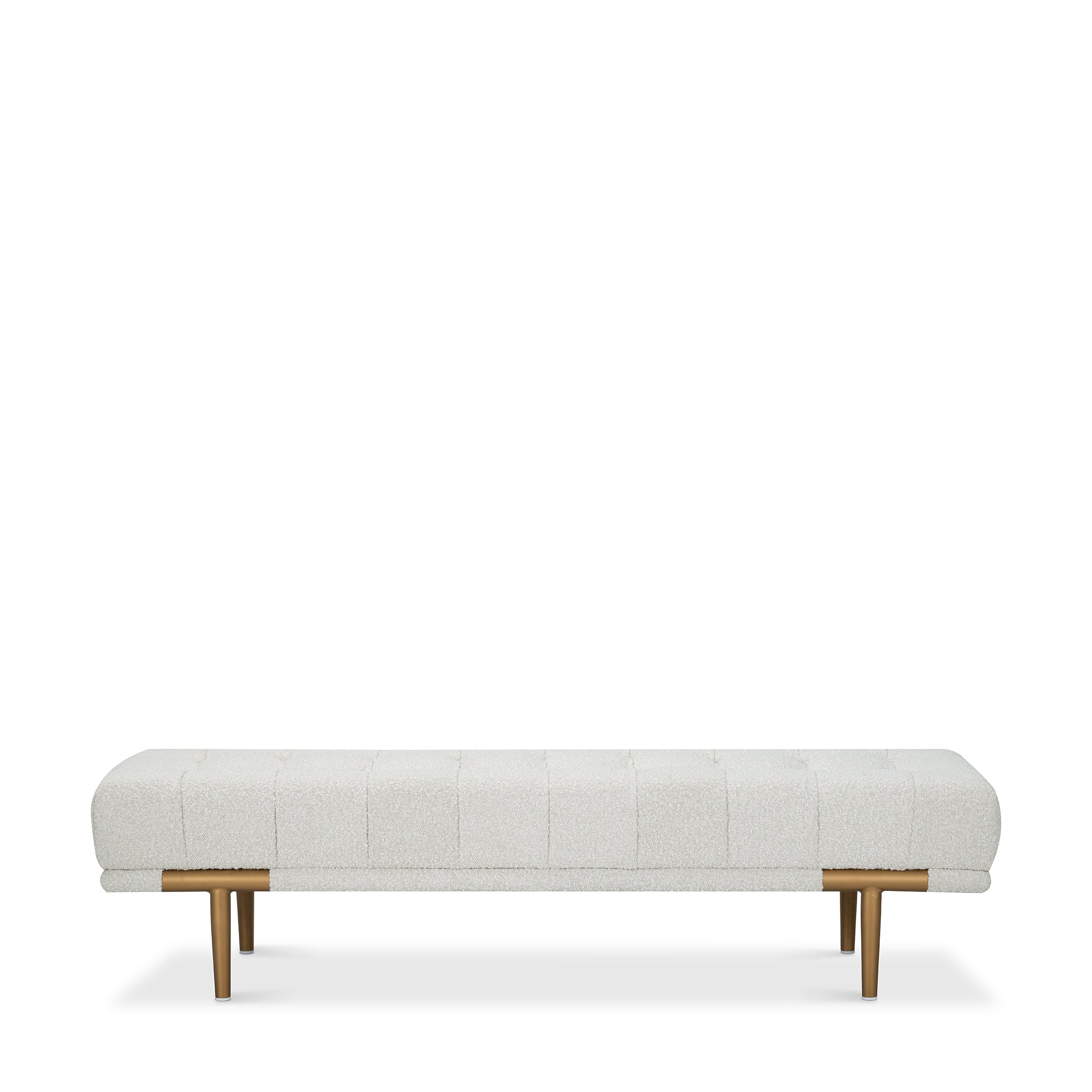 that's living dream beige boucle bench benches 