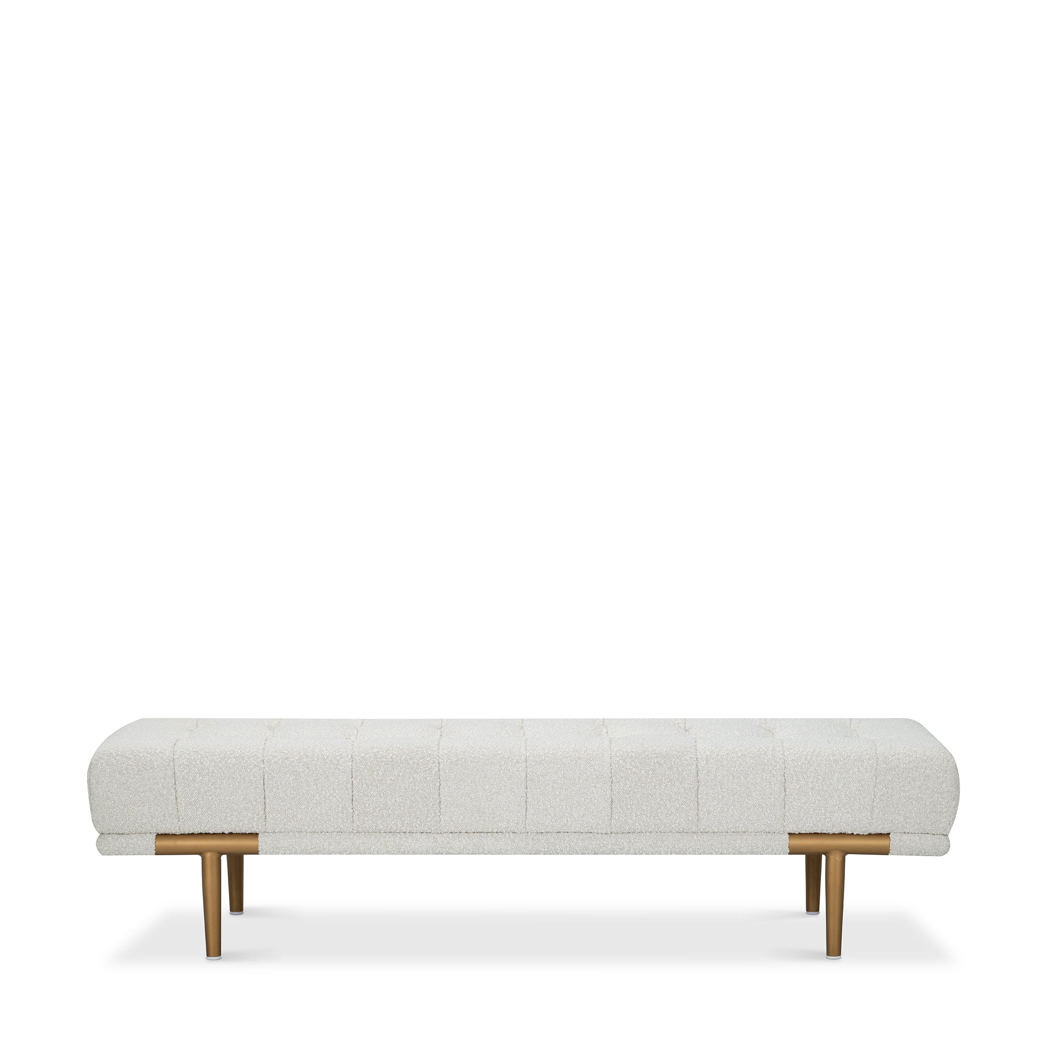 that's living dream beige boucle bench benches