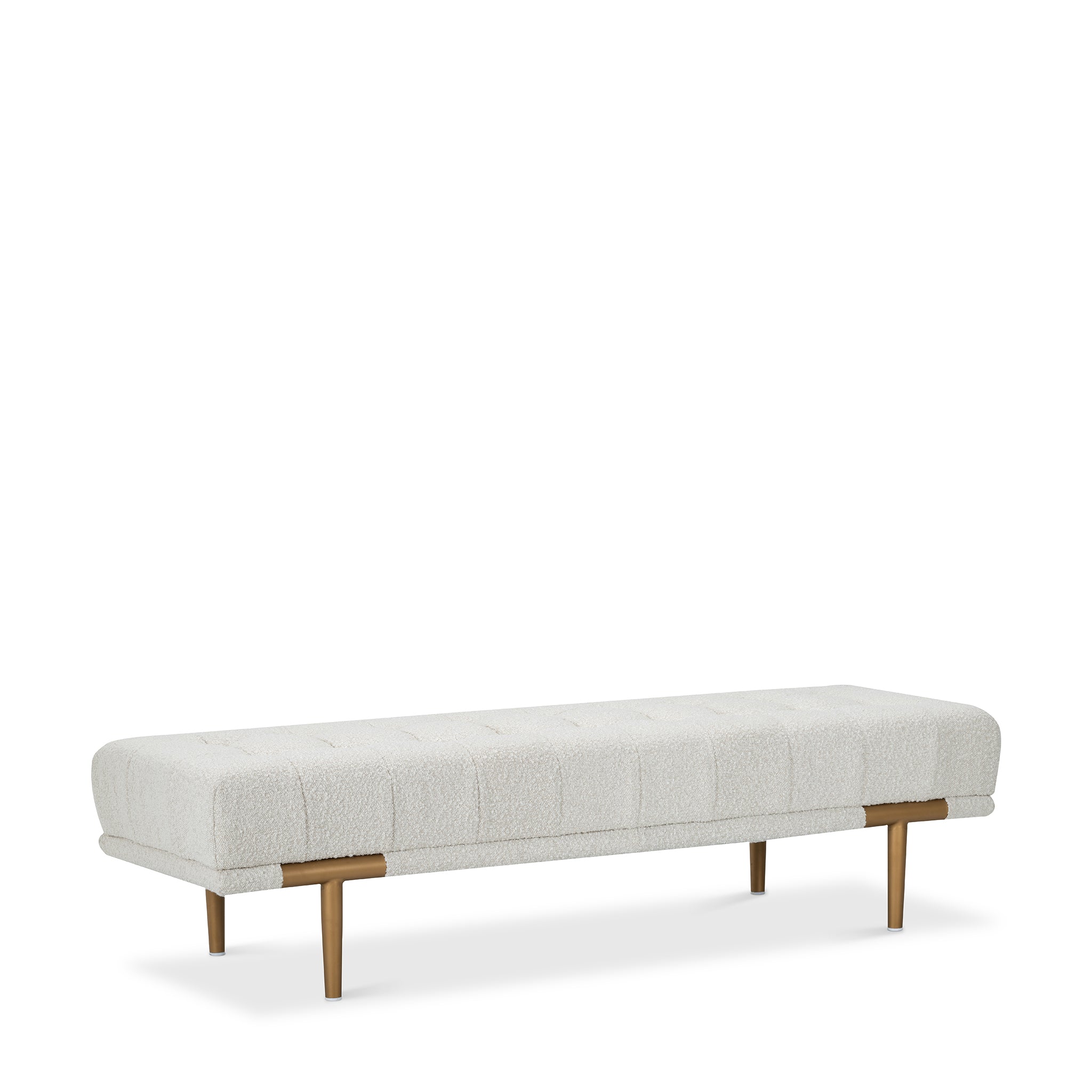 that's living dream beige boucle bench benches 