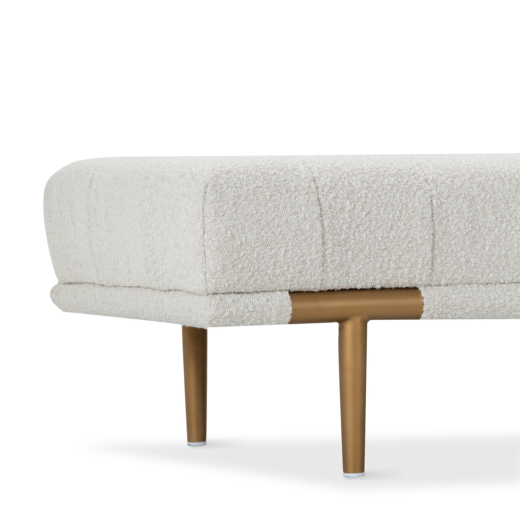 that's living dream beige boucle bench benches