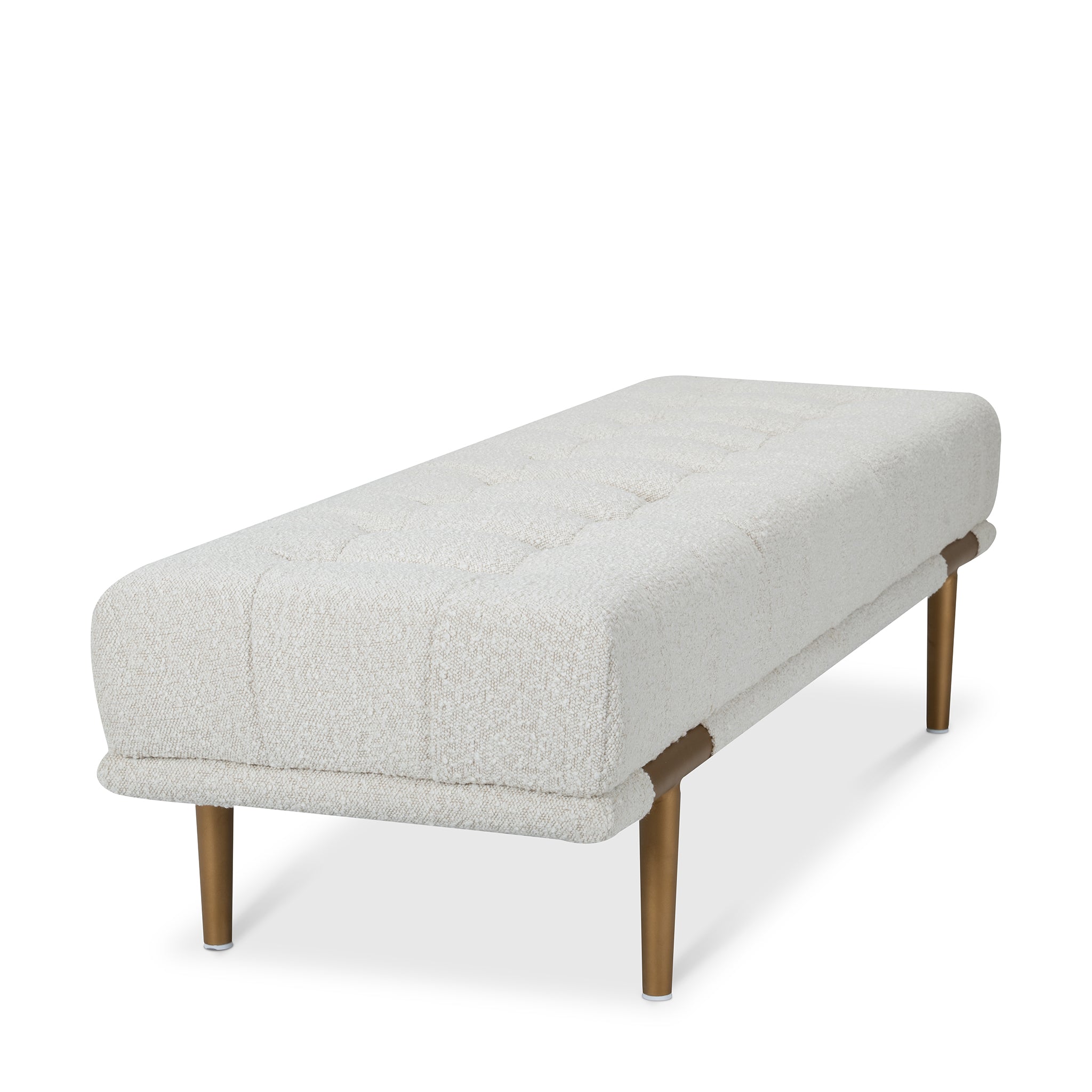 that's living dream beige boucle bench benches