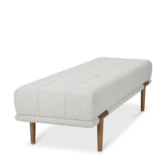 that's living dream beige boucle bench benches 