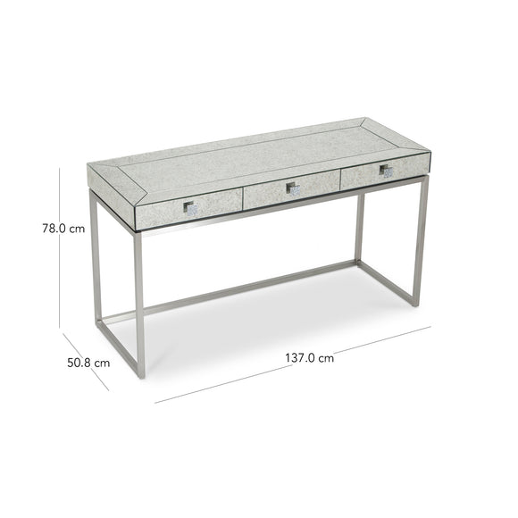 that's living gallagher silver study desk desks