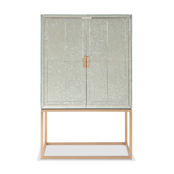 that's living gallagher brass bar cabinet bar & accessories