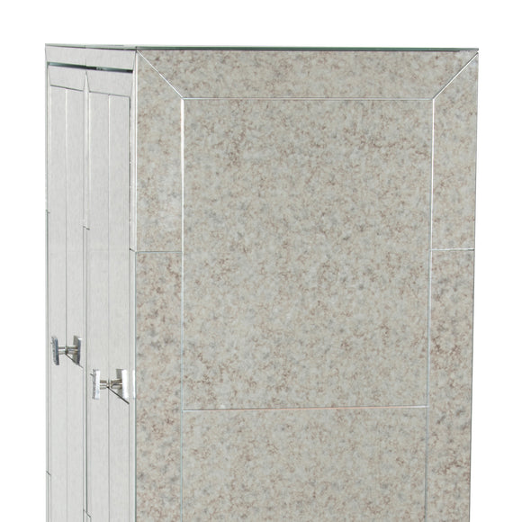 that's living gallagher silver bar cabinet bar & accessories