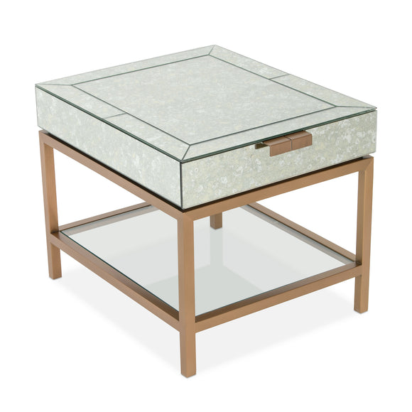 that's living gallagher brass nightstand nightstands