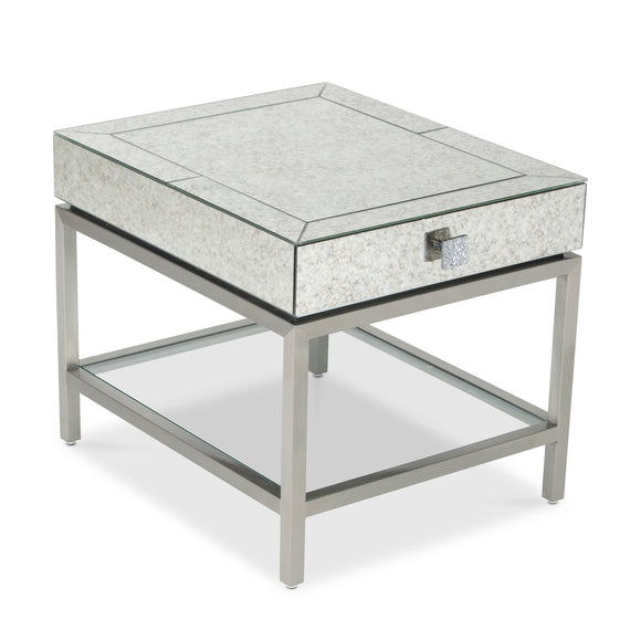 that's living gallagher silver nightstand nightstands