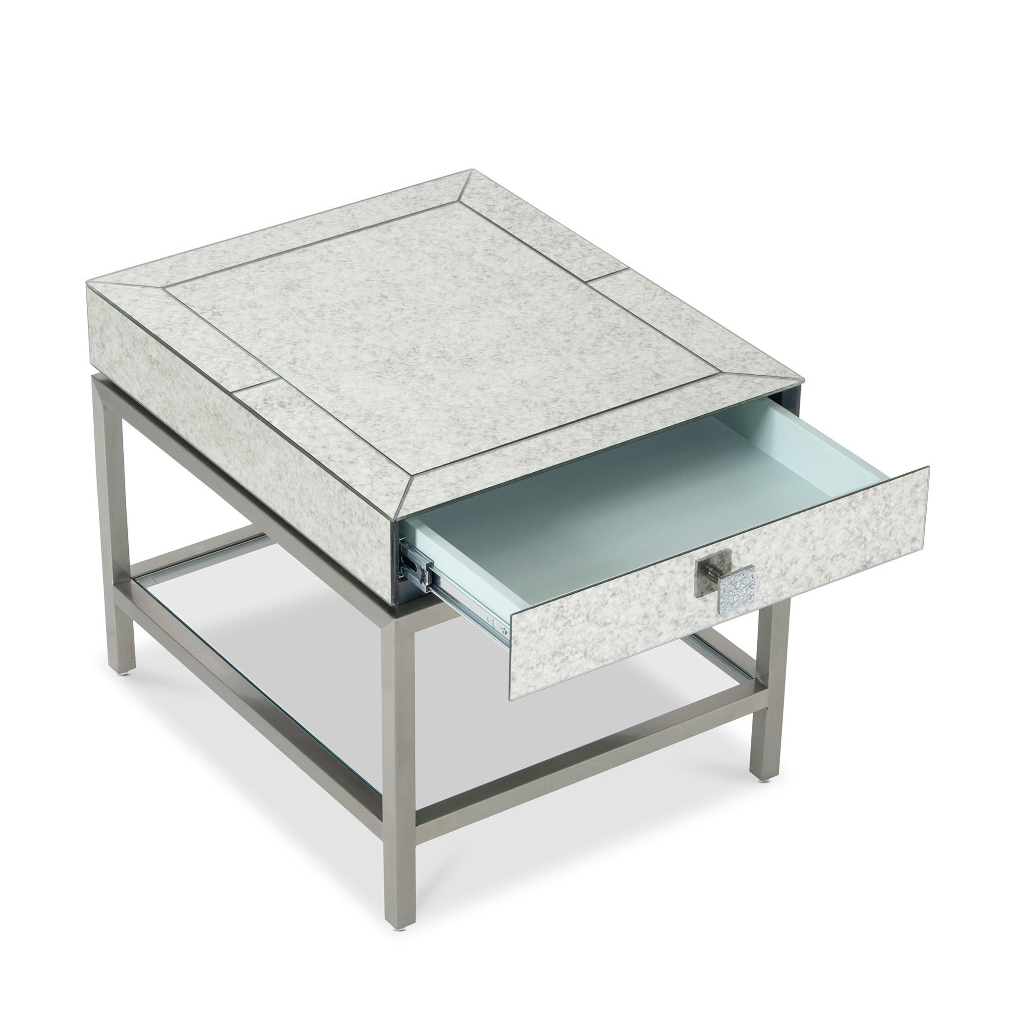 that's living gallagher silver nightstand nightstands