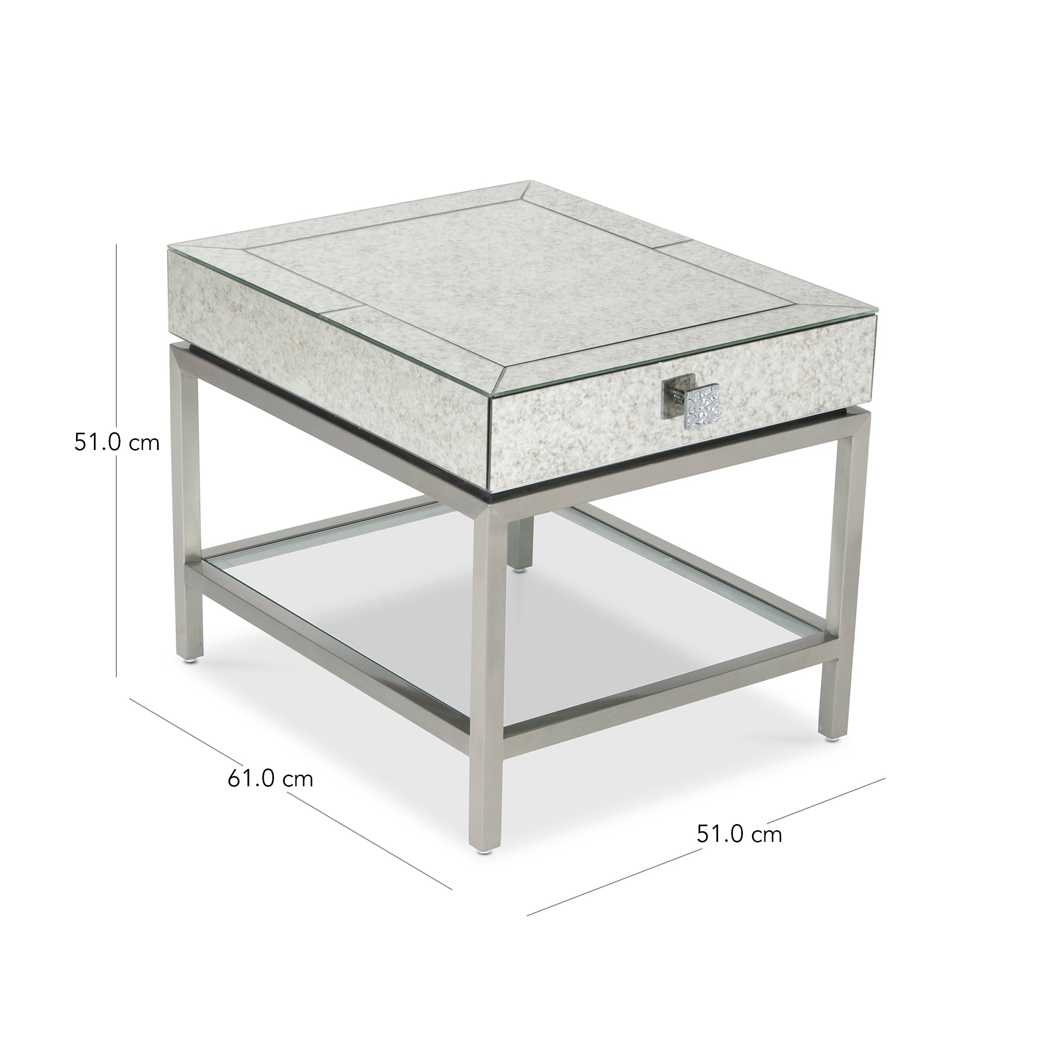 that's living gallagher silver nightstand nightstands