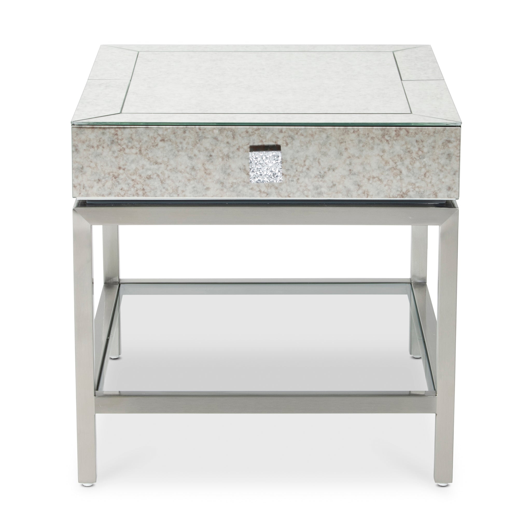 that's living gallagher silver nightstand nightstands