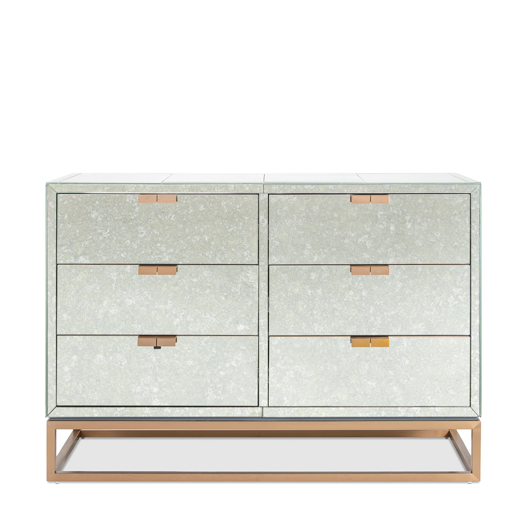 that's living gallagher brass 6-drawer chest chests