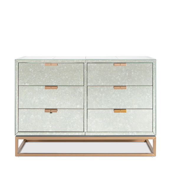 that's living gallagher brass 6-drawer chest chests