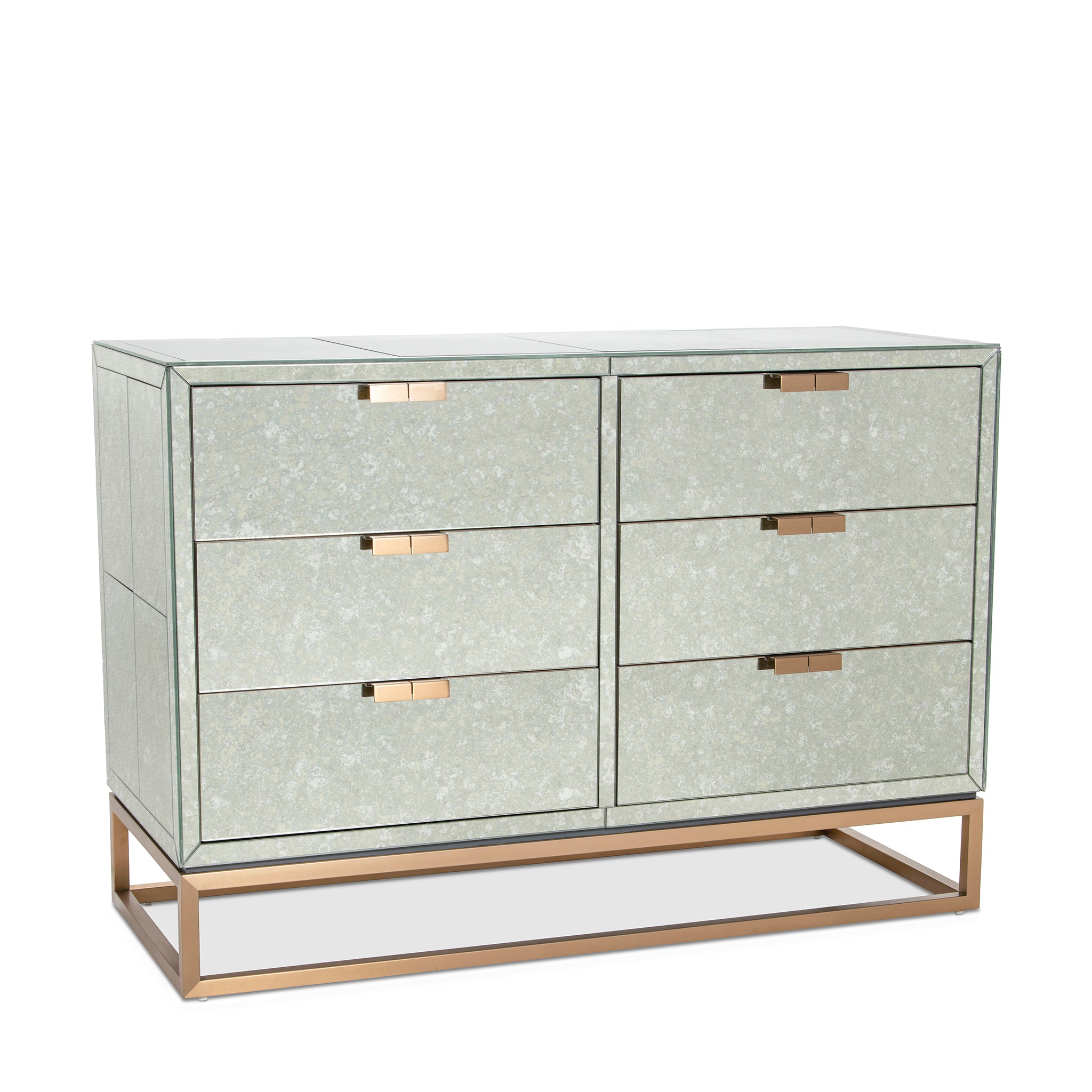 that's living gallagher brass 6-drawer chest chests