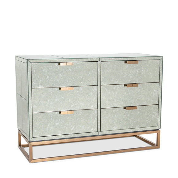 that's living gallagher brass 6-drawer chest chests