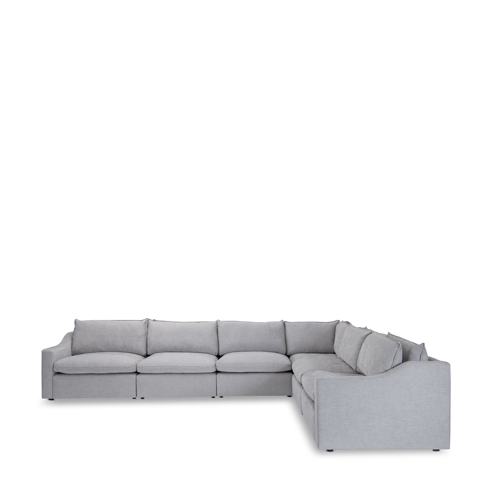 that's living thornton chenille 6-pc sectional sofa sectionals