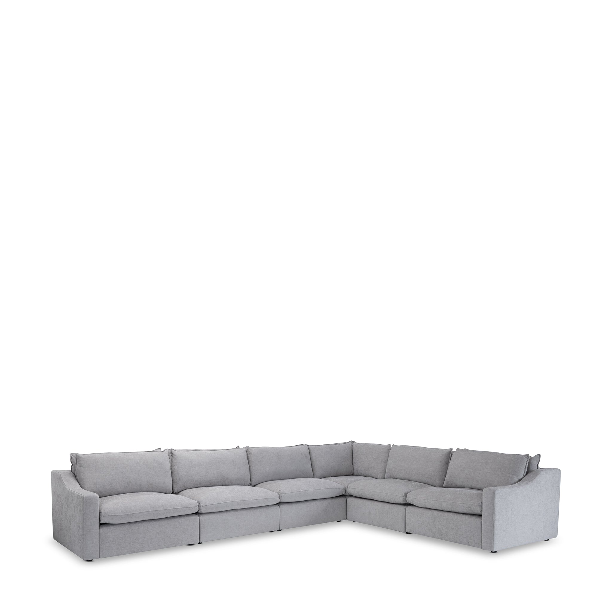 that's living thornton chenille 6-pc sectional sofa sectionals