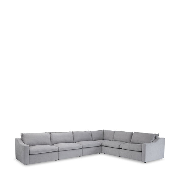 that's living thornton chenille 6-pc sectional sofa sectionals