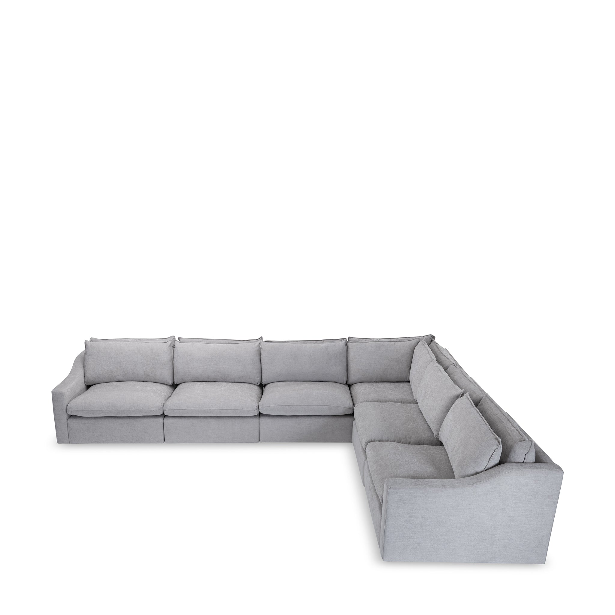that's living thornton chenille 6-pc sectional sofa sectionals