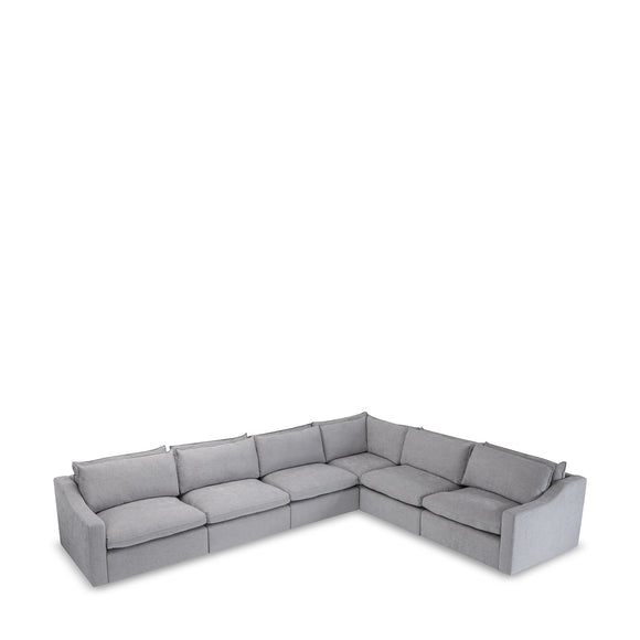 that's living thornton chenille 6-pc sectional sofa sectionals 