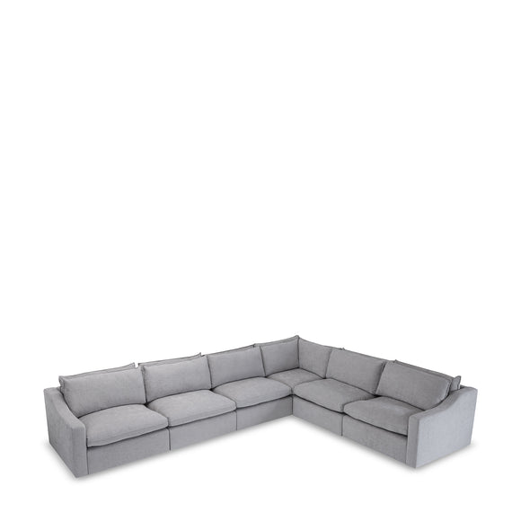 that's living thornton chenille 6-pc sectional sofa sectionals