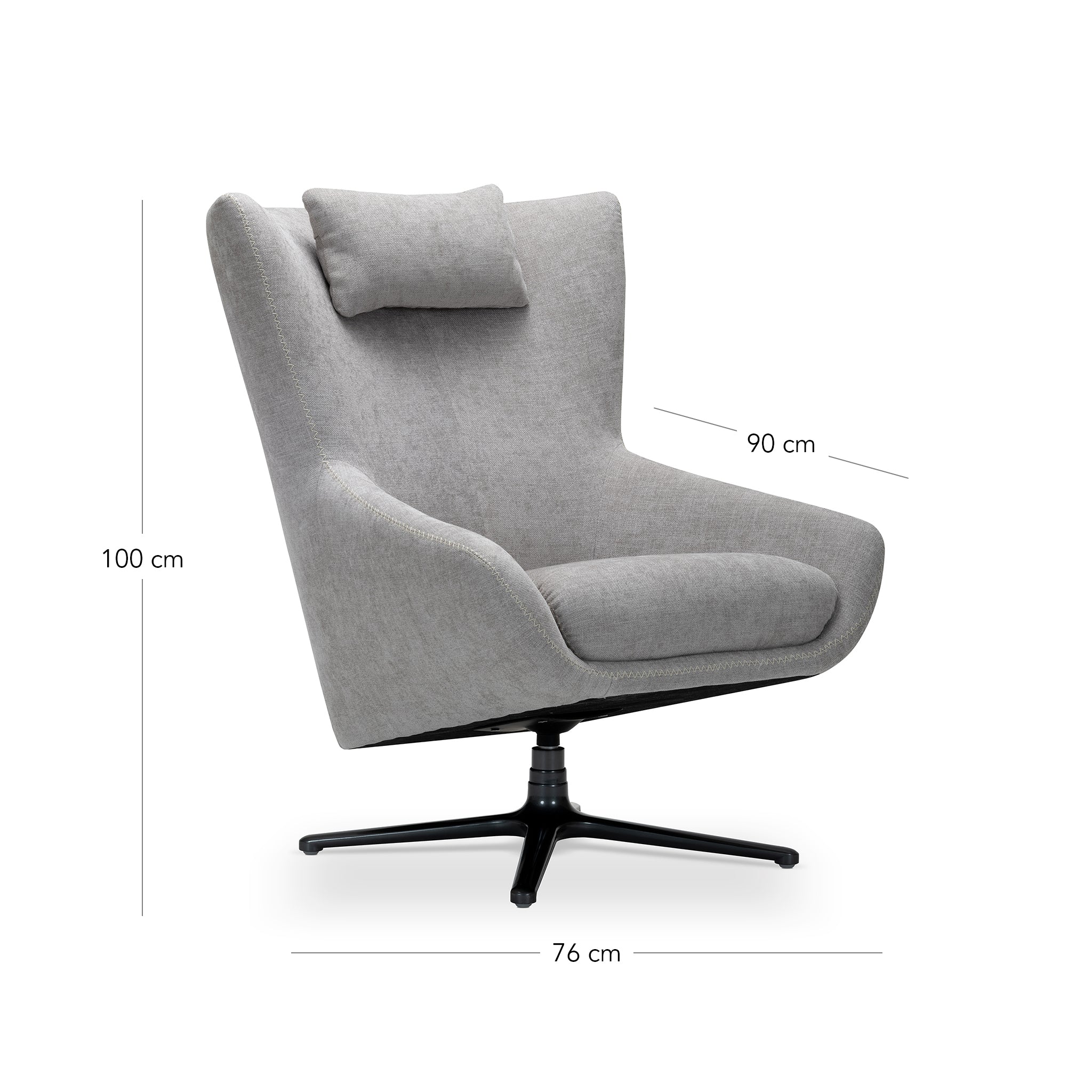 that's living wilder dark grey swivel chair chairs