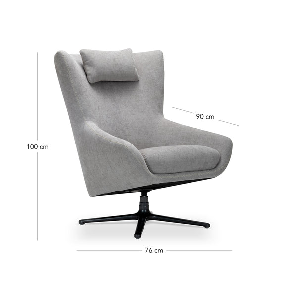 that's living wilder dark grey swivel chair chairs