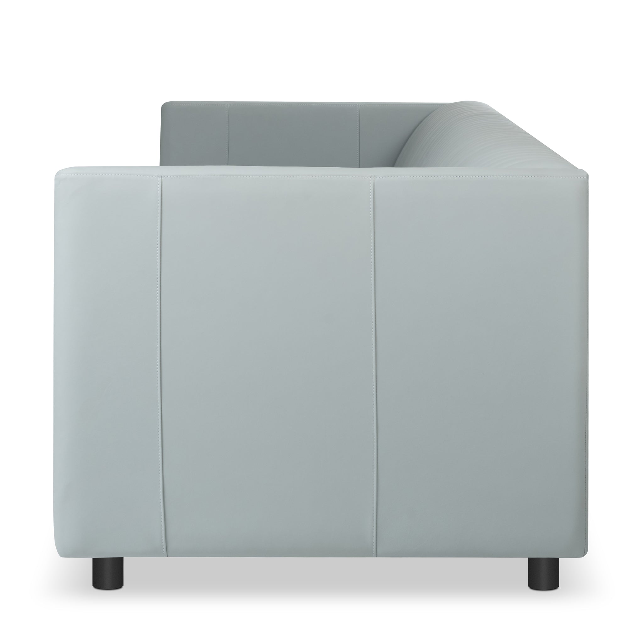 that's living giselle grey leather 2-seater sofa loveseats & sofas