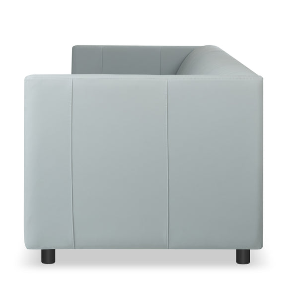 that's living giselle grey leather 2-seater sofa loveseats & sofas