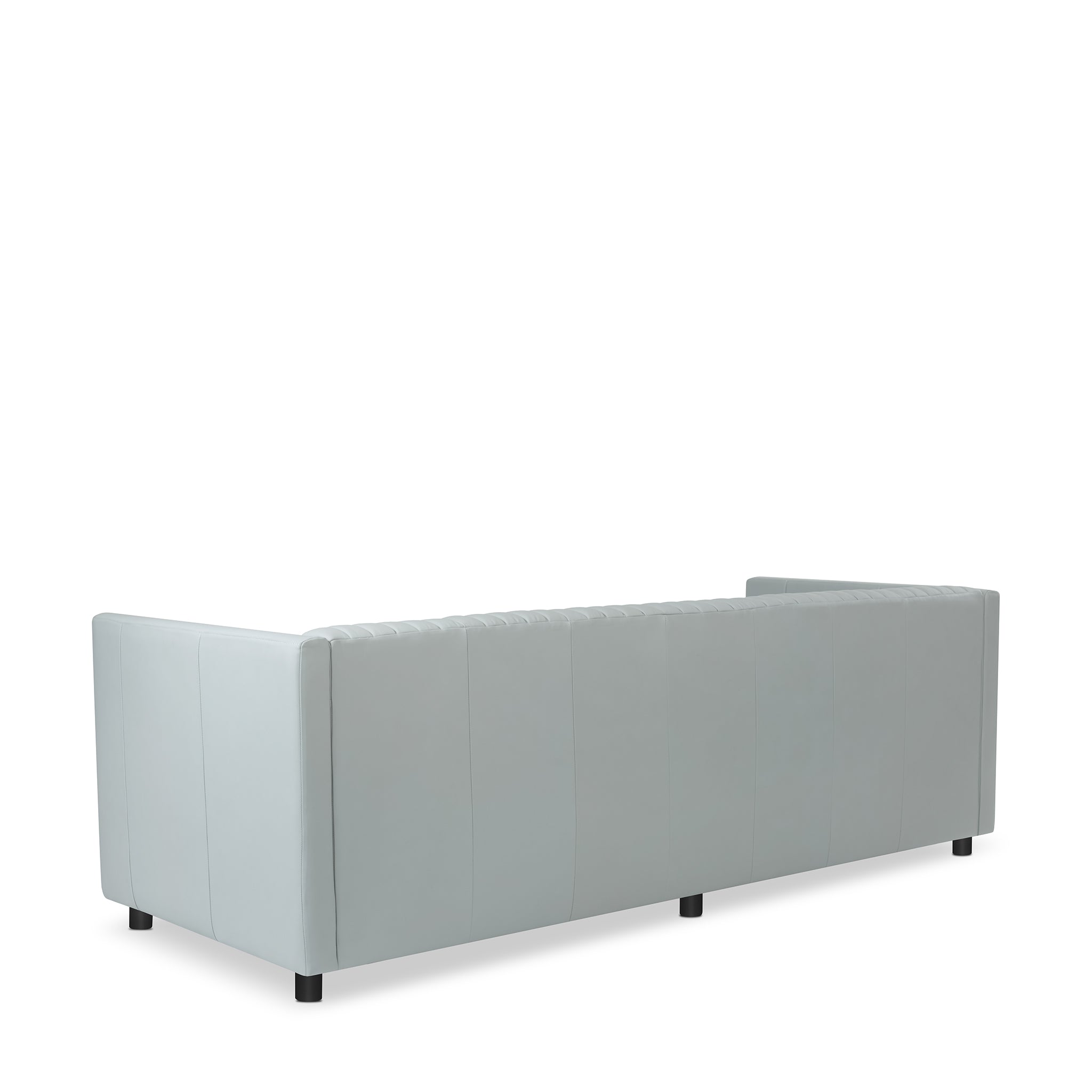 that's living giselle grey leather 2-seater sofa loveseats & sofas