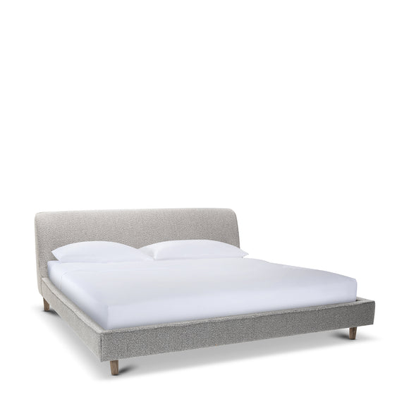 that's living blaire grey boucle uk super king size bed with bed slats beds 