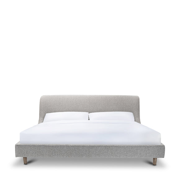 that's living blaire grey boucle uk super king size bed with bed slats beds