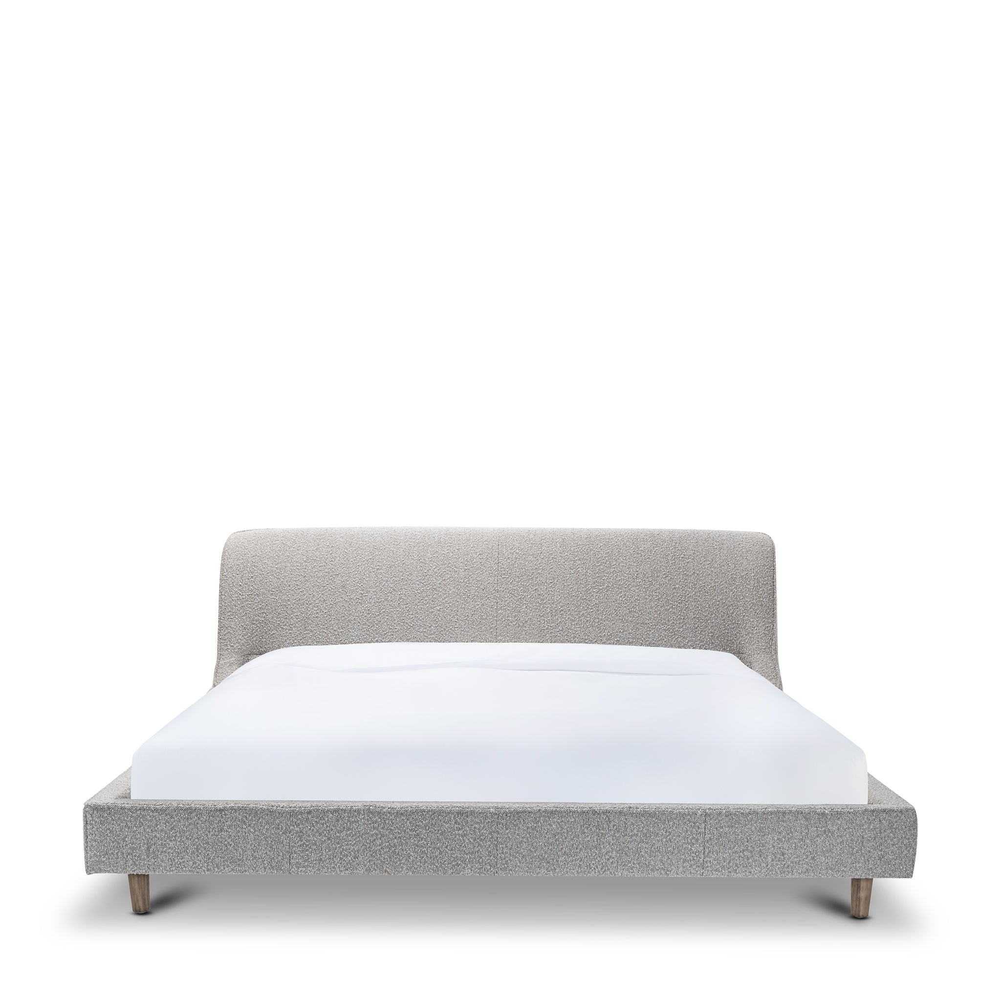 that's living blaire grey boucle uk super king size bed with bed slats beds