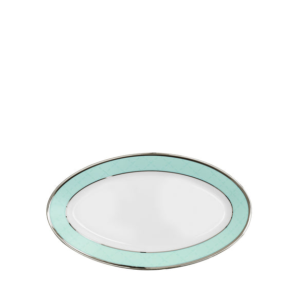 porcel ethereal blue mir oval pickle dish 22cm serving platters