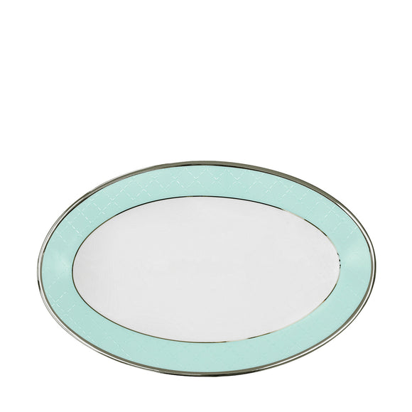porcel ethereal blue myth oval platter 31cm serving platters
