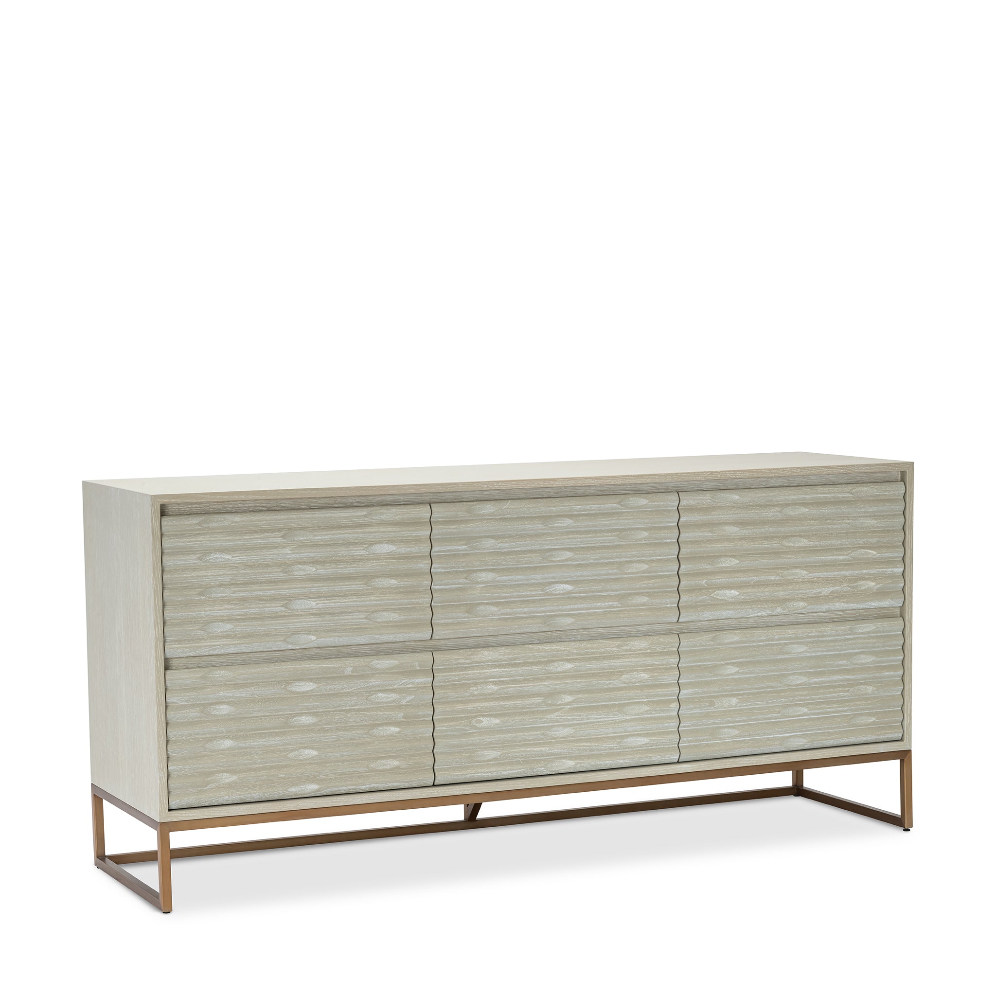 that's living insculpt light grey 6-drawer chest chests