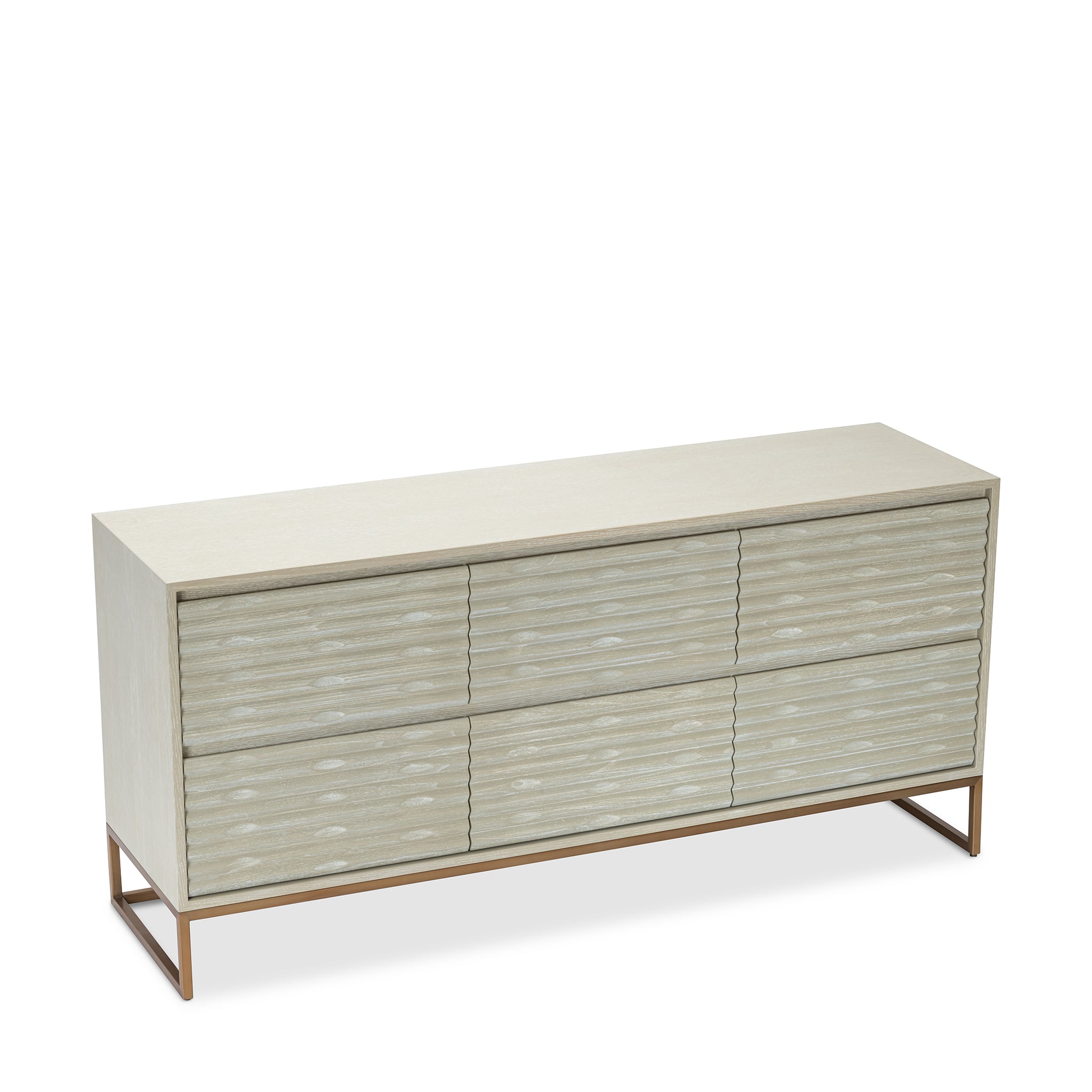 that's living insculpt light grey 6-drawer chest chests