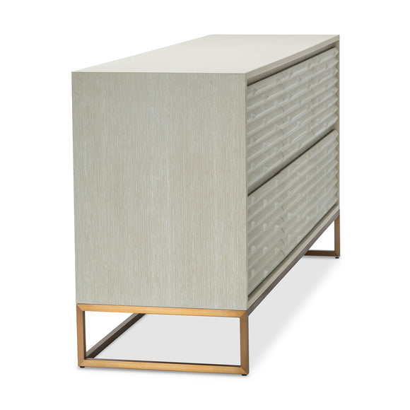 that's living insculpt light grey 6-drawer chest chests