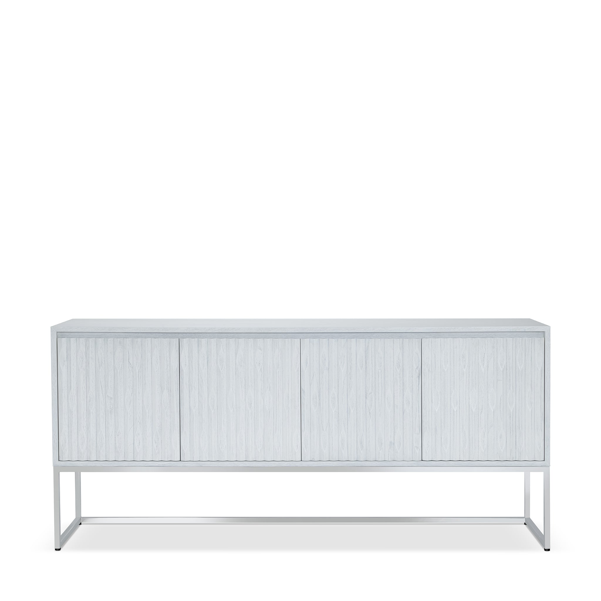 that's living insculpt silver white sideboard sideboards & buffets